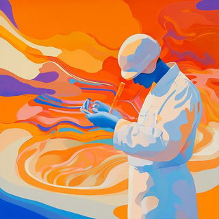 Caffenol Domesticism style, Midjourney V6.1: editorial illustration for popular scientific magazine cover
