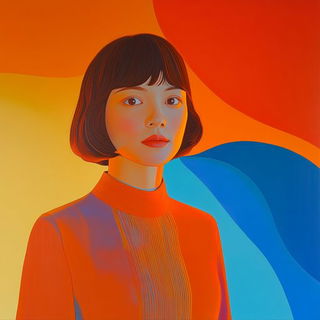 Caffenol Domesticism style, Midjourney V6.1: photographic portrait of female protagonist