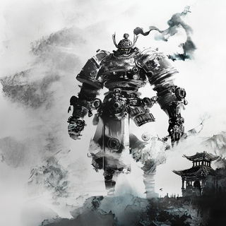 Scarpstory style, Midjourney V6.1: concept art character design of retropunk steam knight