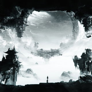 Scarpstory style, Midjourney V6.1: cinematic shot from sci-fi movie