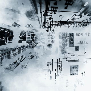 Scarpstory style, Midjourney V6.1: technical infrastructure blueprint schematics