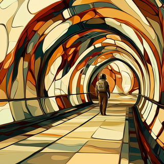 Basalt Retina style, Midjourney V6.1: cinematic shot from sci-fi movie