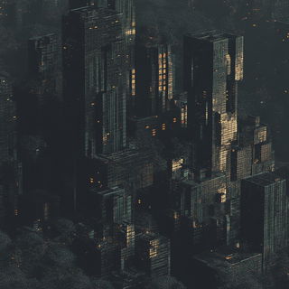 Siltbacklit style, Midjourney V6.1: megacity with futuristic bioarchitecture