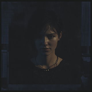 Siltbacklit style, Midjourney V6.1: photographic portrait of female protagonist