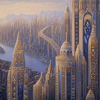 Nebula Hatchery style, Midjourney V6.1: megacity with futuristic bioarchitecture