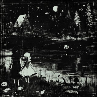 Blazoncrash style, Midjourney V6.1: retro fairy-tale illustration