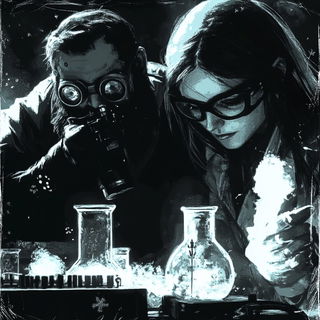 Blazoncrash style, Midjourney V6.1: editorial illustration for popular scientific magazine cover
