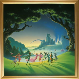 Lithocelestia style, Midjourney V6.1: classical 18th-century oil painting