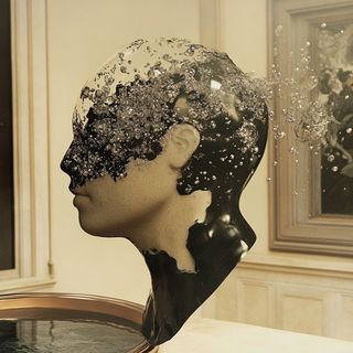 Frostfiligree style, Midjourney V6.1: abstract 3D render