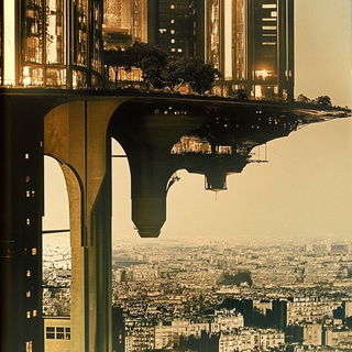 Frostfiligree style, Midjourney V6.1: megacity with futuristic bioarchitecture