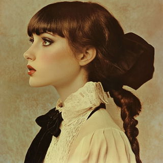 Frostfiligree style, Midjourney V6.1: photographic portrait of female protagonist