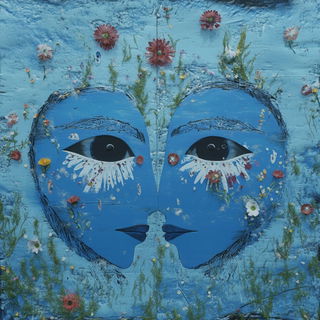 Masquerade Woodglyph style, Midjourney V6.1: traditional folk art