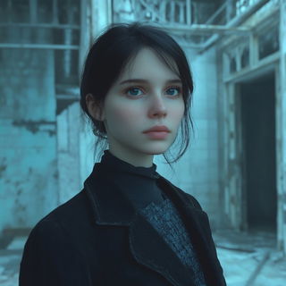 Masquerade Woodglyph style, Midjourney V6.1: photographic portrait of female protagonist