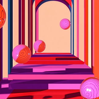 Glimmerwild style, Midjourney V6.1: abstract 3D render