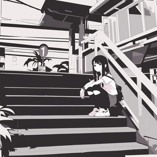 Glimmerwild style, Midjourney V6.1: black-and-white manga comic strip