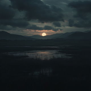 Vitreous Cloudways style, Midjourney V6.1: realistic landscape photograph of quiet dawn