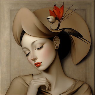 Baroque Terra Tableau style, Midjourney V6.1: traditional folk art