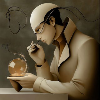 Baroque Terra Tableau style, Midjourney V6.1: editorial illustration for popular scientific magazine cover