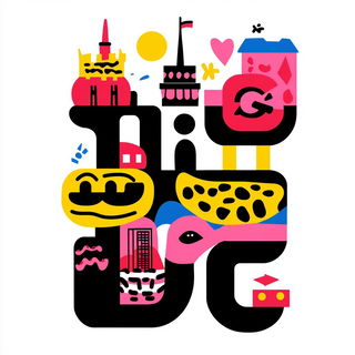 Mammoth Weft style, Midjourney V6.1: bold minimalist logo design for Istanbul city municipal services