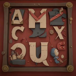 Tropicaravel style, Midjourney V6.1: typographic composition with large letters