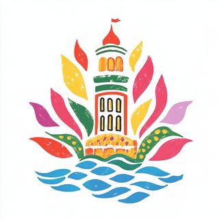 Panelmation style, Midjourney V6.1: bold minimalist logo design for Istanbul city municipal services