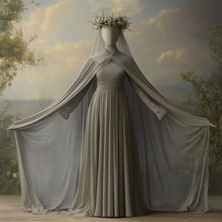 Drip Vanguard style, Midjourney V6.1: haute-couture fashion outfit