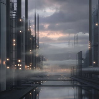 Drip Vanguard style, Midjourney V6.1: technical infrastructure blueprint schematics