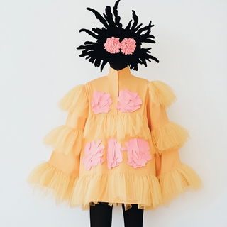 Flamepaint style, Midjourney V6.1: haute-couture fashion outfit