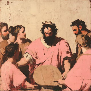 Flamepaint style, Midjourney V6.1: classical 18th-century oil painting