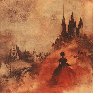Prismspill style, Midjourney V6.1: retro fairy-tale illustration