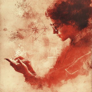 Prismspill style, Midjourney V6.1: editorial illustration for popular scientific magazine cover