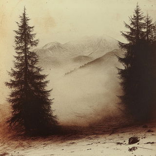 Prismspill style, Midjourney V6.1: realistic landscape photograph of quiet dawn