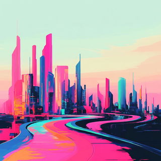 Fluxenamel style, Midjourney V6.1: megacity with futuristic bioarchitecture