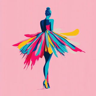 Fluxenamel style, Midjourney V6.1: haute-couture fashion outfit