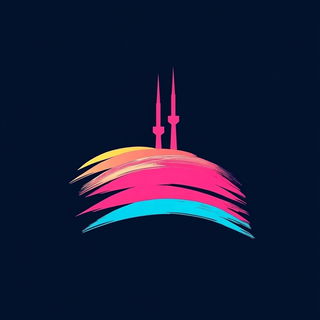 Fluxenamel style, Midjourney V6.1: bold minimalist logo design for Istanbul city municipal services