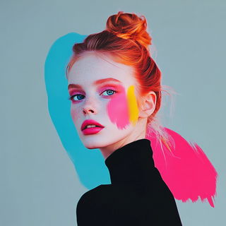Fluxenamel style, Midjourney V6.1: photographic portrait of female protagonist