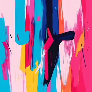 Fluxenamel style, Midjourney V6.1: typographic composition with large letters