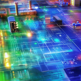 Hardshadow Stillworld style, Midjourney V6.1: technical infrastructure blueprint schematics