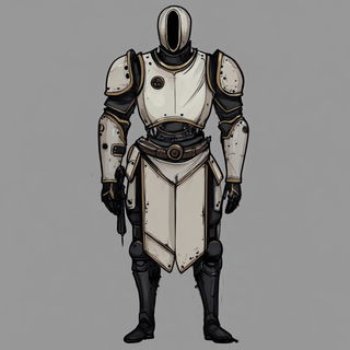 Kaleidostitch style, Midjourney V6.1: concept art character design of retropunk steam knight