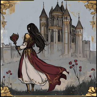 Kaleidostitch style, Midjourney V6.1: retro fairy-tale illustration