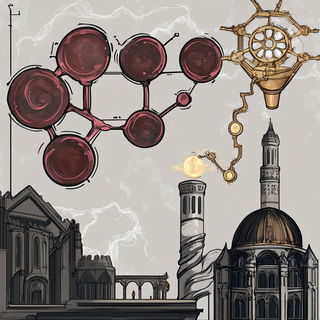 Kaleidostitch style, Midjourney V6.1: editorial illustration for popular scientific magazine cover