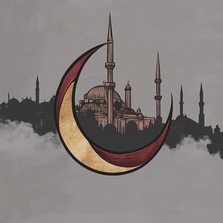 Kaleidostitch style, Midjourney V6.1: bold minimalist logo design for Istanbul city municipal services