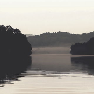 Kaleidostitch style, Midjourney V6.1: realistic landscape photograph of quiet dawn
