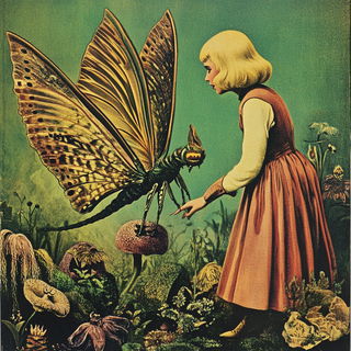 Violetide style, Midjourney V6.1: retro fairy-tale illustration