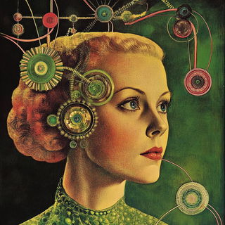 Violetide style, Midjourney V6.1: editorial illustration for popular scientific magazine cover