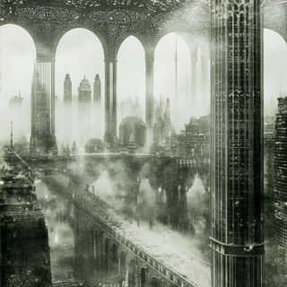 Phytomorph style, Midjourney V6.1: megacity with futuristic bioarchitecture
