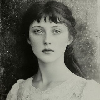 Phytomorph style, Midjourney V6.1: photographic portrait of female protagonist