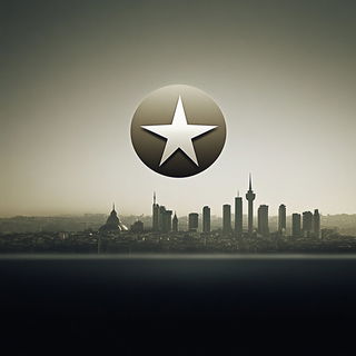 Cutout Sun Census style, Midjourney V6.1: bold minimalist logo design for Istanbul city municipal services