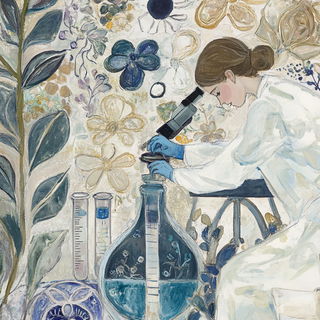 Herbarium Solis style, Midjourney V6.1: editorial illustration for popular scientific magazine cover