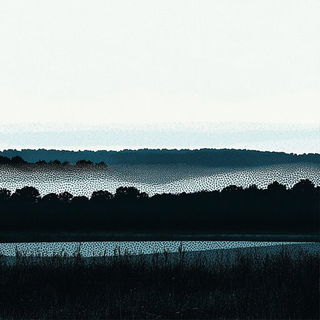 Occluded Front style, Midjourney V6.1: realistic landscape photograph of quiet dawn